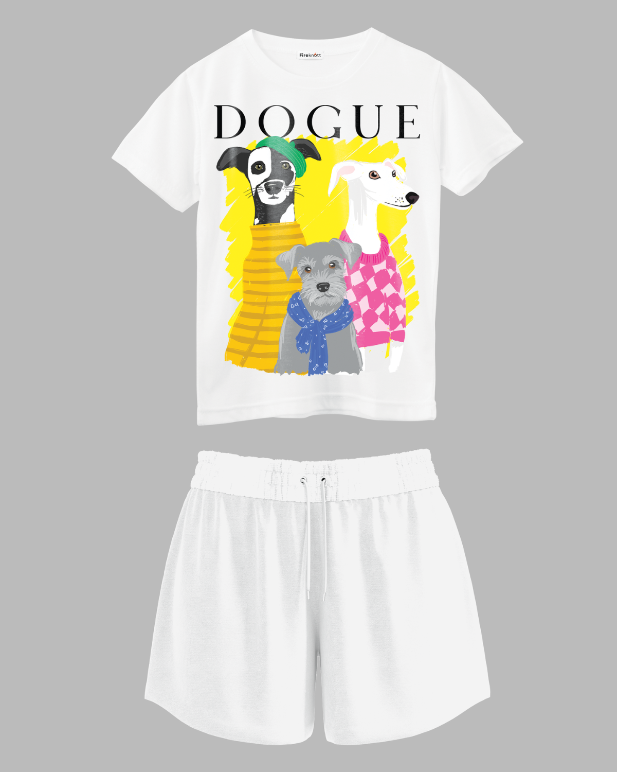 "Dogue" T-Shirt and shorts combo.