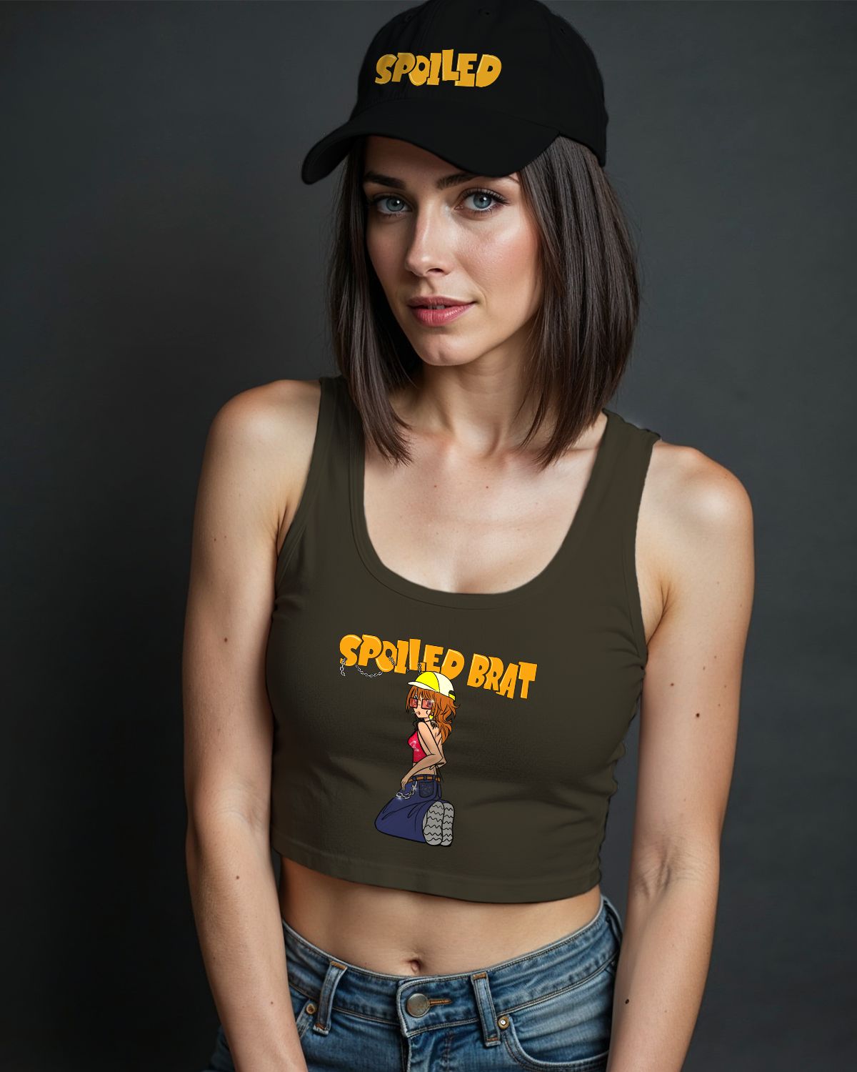 "Spoiled Brat" Cap and Top combo.