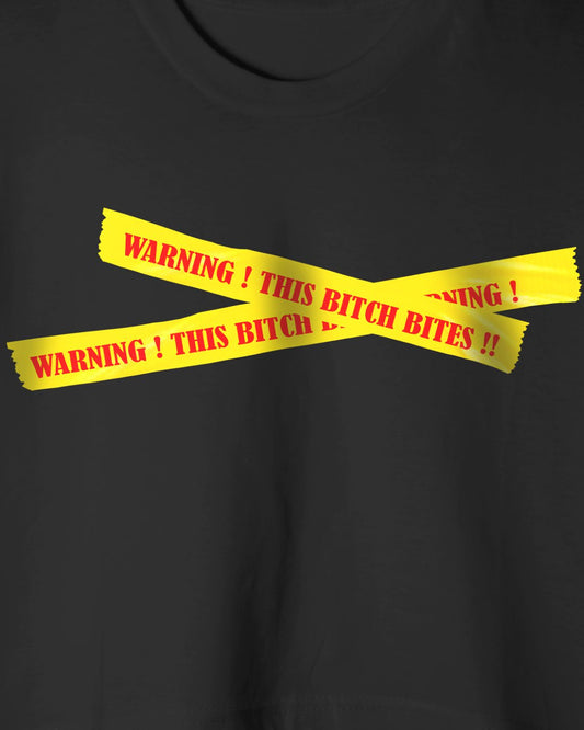 Fireknott Warning Tape Crop Top