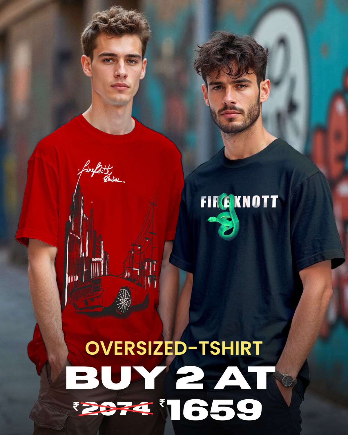 Speed & Venom – Oversized Tshirt combo