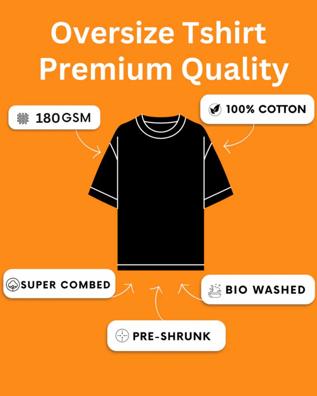 "CHAOS" Minimalist Oversize T-Shirt