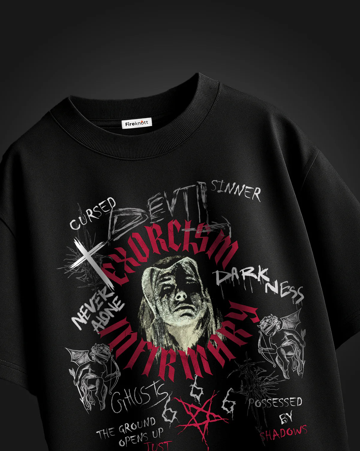 Exorcism Meets Sarcasm – Oversized TShirt Duo