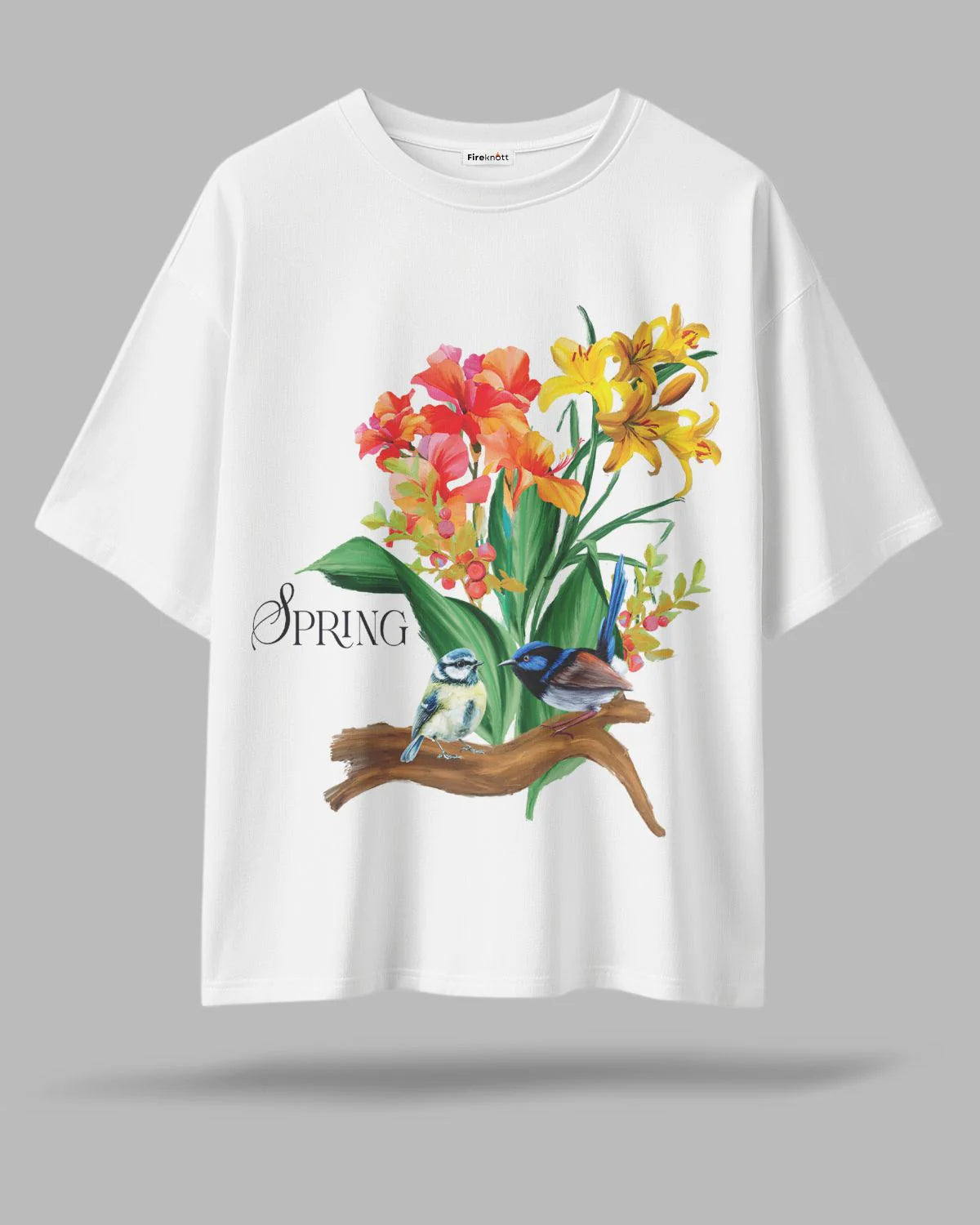 Pearls & Petals – Oversized Tee Duo