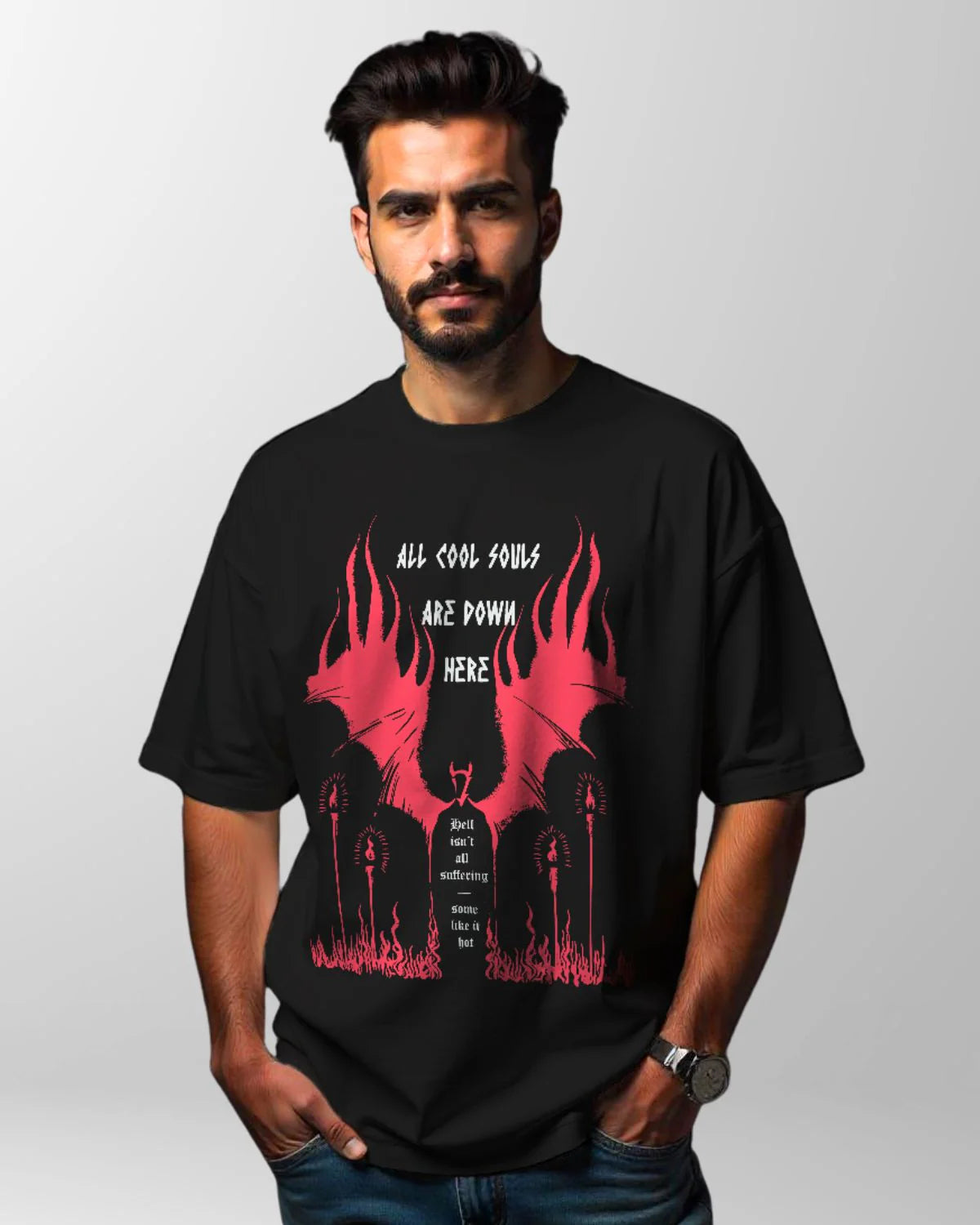 Shadow Samurai & Inferno Souls Oversized Tee Combo