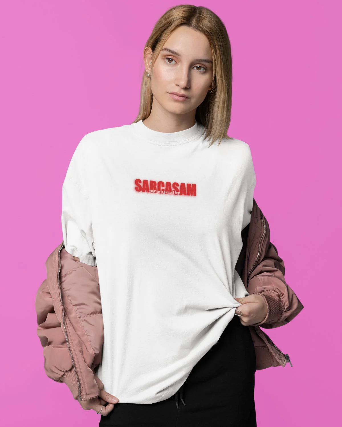 Exorcism Meets Sarcasm – Oversized TShirt Duo