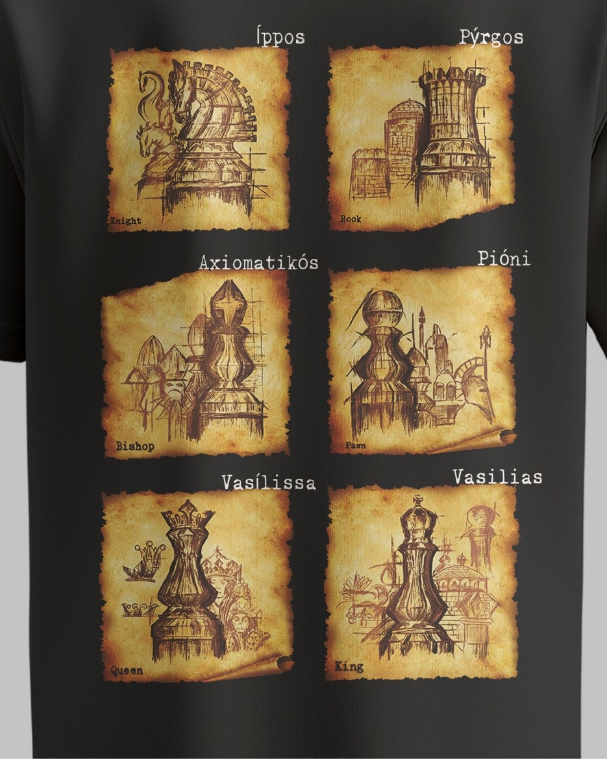 Vintage Chess Artwork T-Shirt