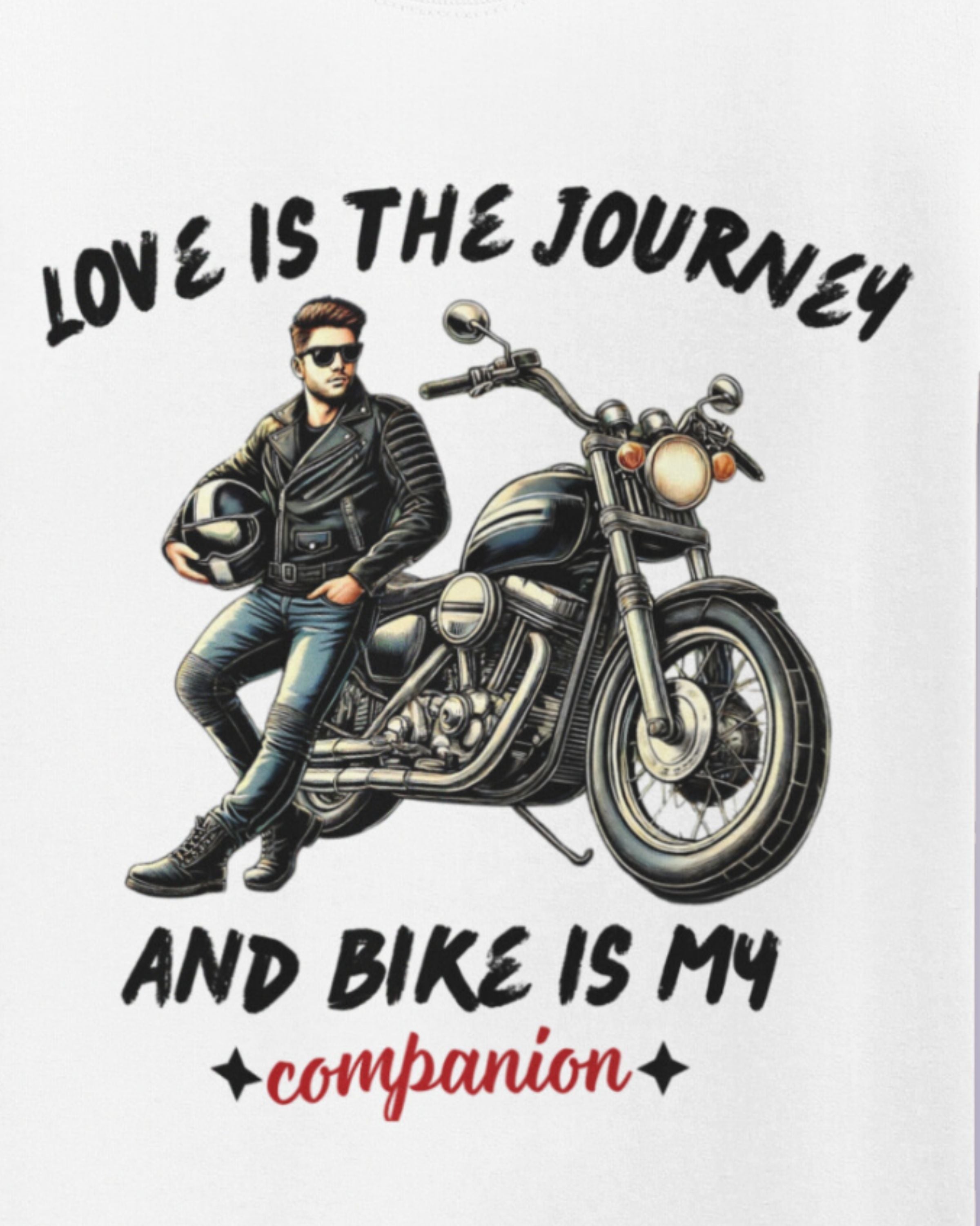 Love for Journey and Motorbike T-shirt