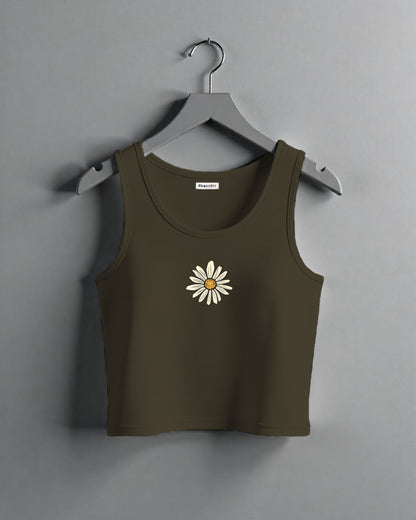 "VibeFlora" - Crop Tank
