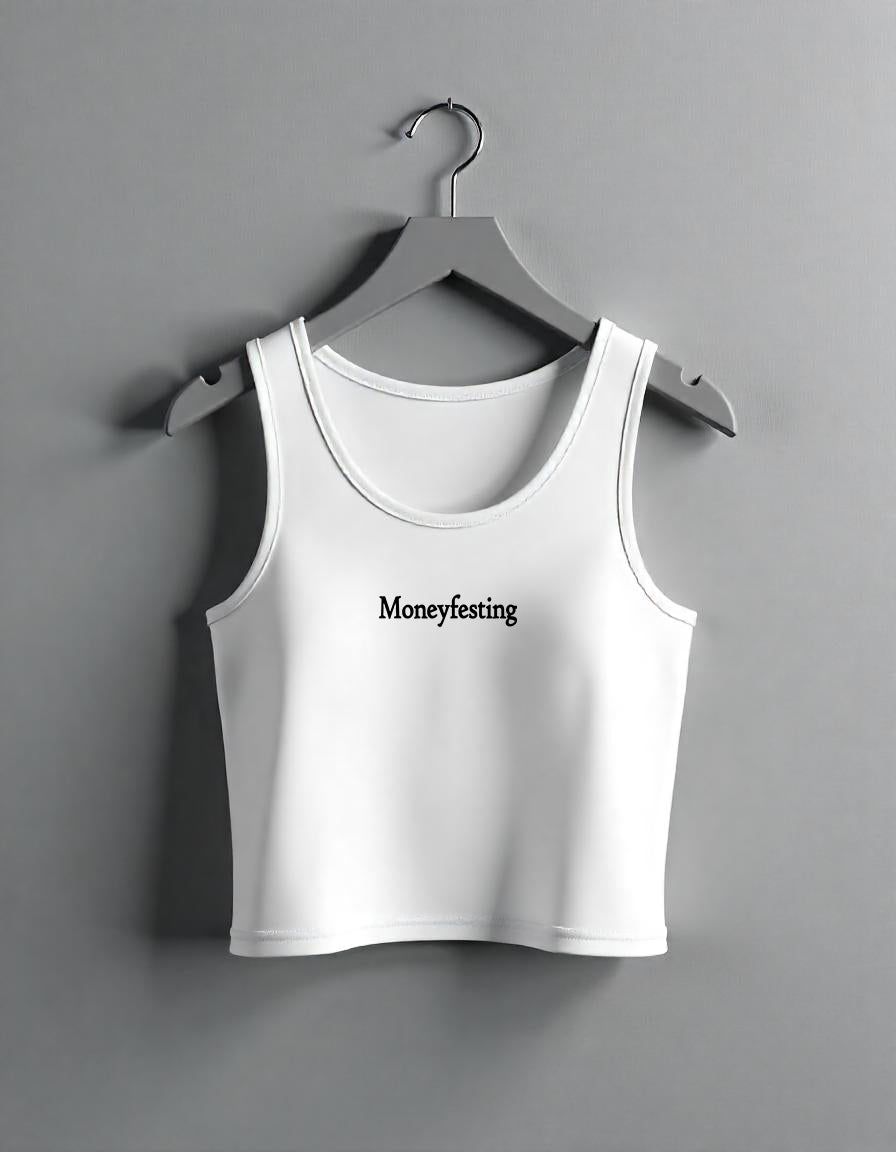 "Moneyfesting" Crop Tank