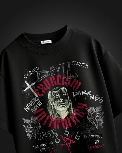 Exorcism Meets Sarcasm – Oversized TShirt Duo