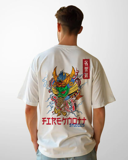 Ronin & Oni – Fireknott Warrior oversized Tshirt Combo
