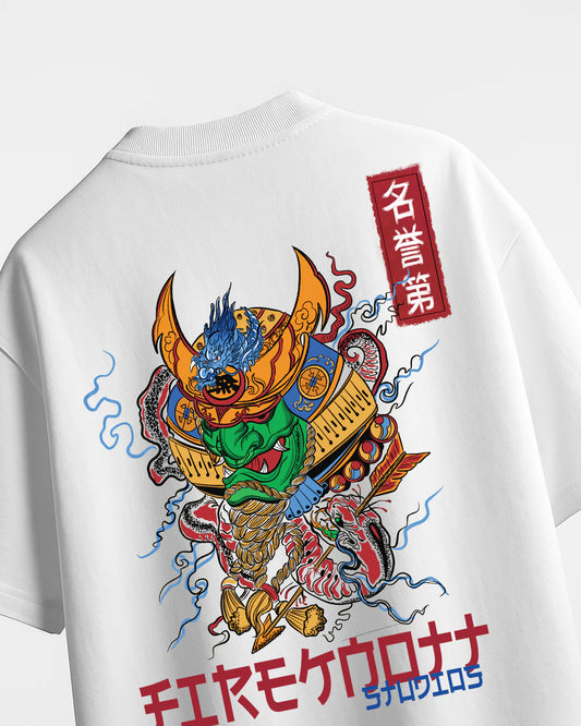 Ronin & Oni – Fireknott Warrior oversized Tshirt Combo