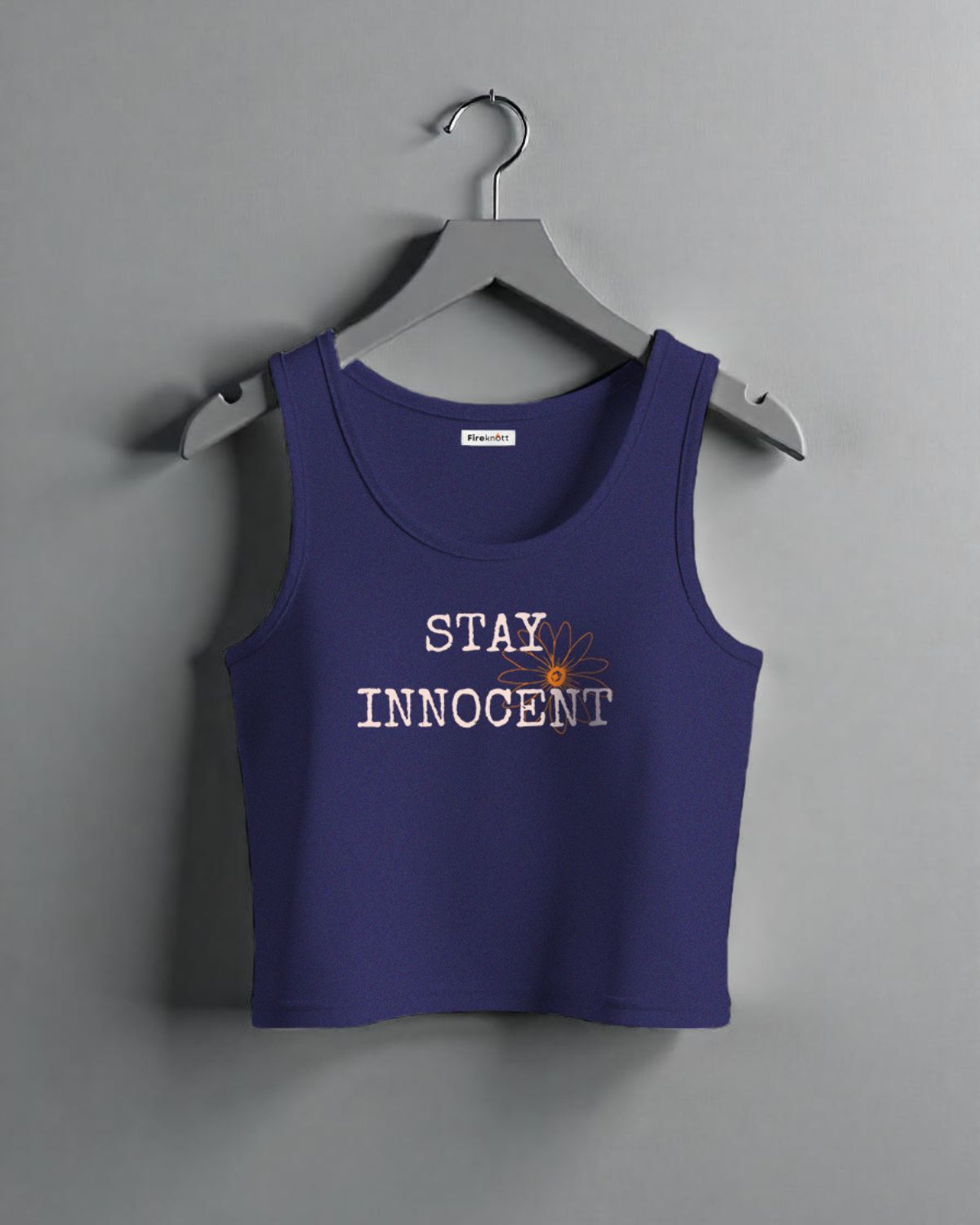 "Stay Innocent" Crop Tank Top